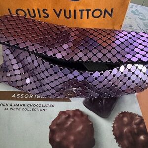 Louis Vuitton Iridescent Purple Sequin Wristlet